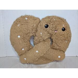 RARE RETIRED SOFT PRETZEL Squishable Comfort Food 14" Plush Pillow Stuffed Toy